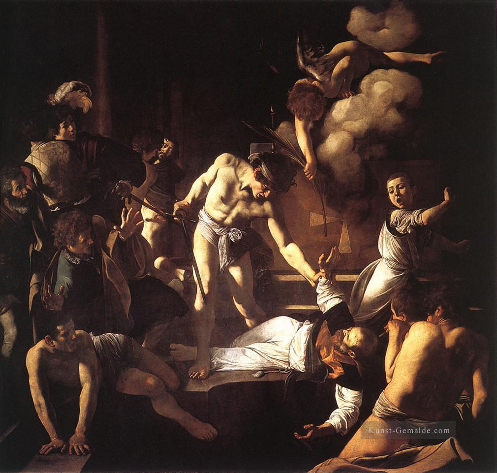 Das Martyrium von St Matthew Barock Caravaggio Ölgemälde